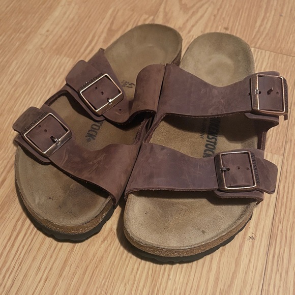 Birkenstock Shoes - Birkenstock Dark Brown Sandals Size 41